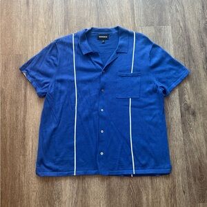 Bonobos Men's Casual Blue Button Down Shirt